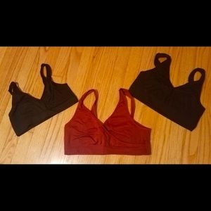 ❤️AUDEN WOMEN’S NURSING SLEEP BRAS SET OF 3,medium